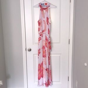 Calvin Klein Floral Maxi Pink, Peach & White